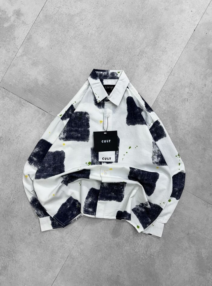 Boxed Drip Drop-Shoulder Shirt-blue1 Boxed Drip Drop-Shoulder Shirt-blue1