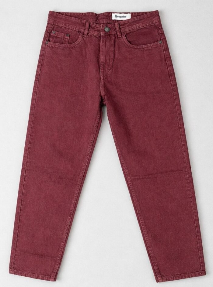 Casual Style Men Jean-Wine3