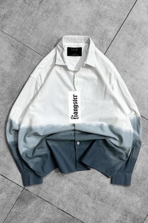 Errd Back Puff Printed With Dip-Dyed Dropshoulder Shirt