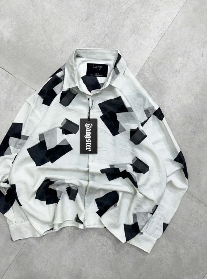 GeoStorm Oversized Shirt-Black 4