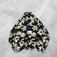 Human Down Printed AOP Droupshoulder Shirt balck4