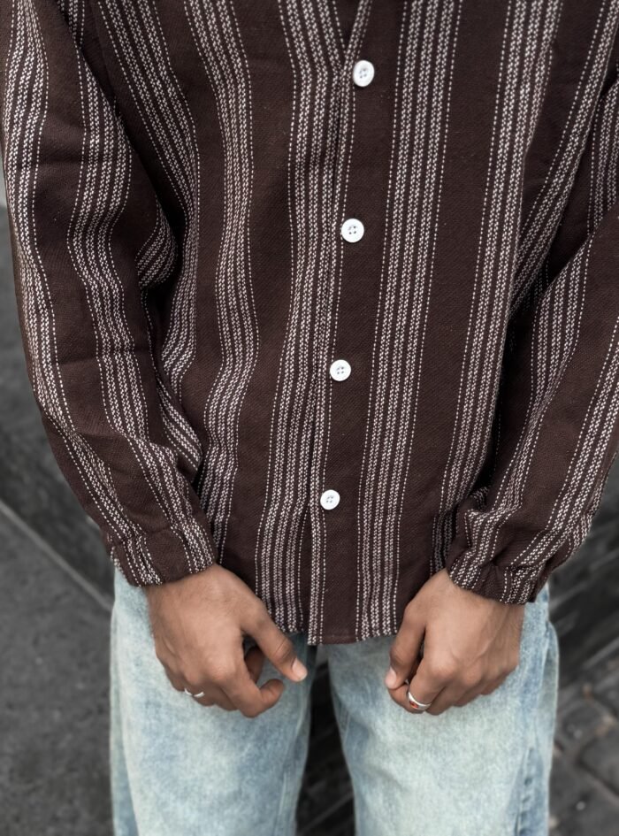 Industrial Vibe Drop-Shoulder Shirt-maroon4 Industrial Vibe Drop-Shoulder Shirt-maroon4