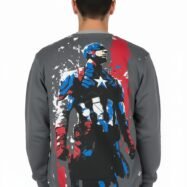 Kensville Captain America Back Printed Oversize T-shirt 2
