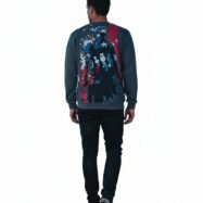 Kensville Captain America Back Printed Oversize T-shirt 3