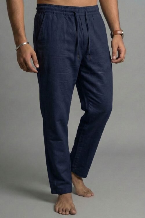 Men’s Cotton-Linen Blend Relaxed Fit Jogger