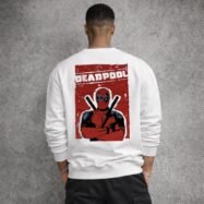 Stylish Deadpool Back Printed Oversize T-shirt 1