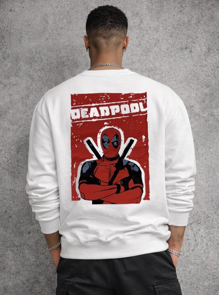 Stylish Deadpool Back Printed Oversize T-shirt 1
