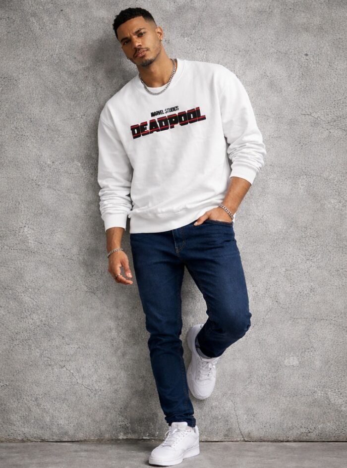 Stylish Deadpool Back Printed Oversize T-shirt 2