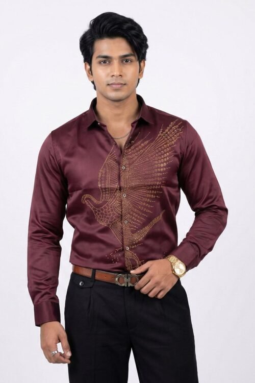 Imperial Phoenix Studded Shirt