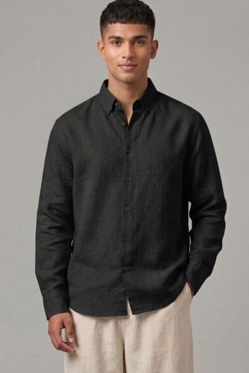 Linen Oversized Plain Shirt