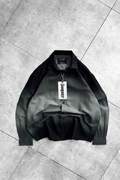 Hope Puff Back Printed With Tie-Dye Dropshoulder Shirt