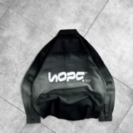 Hope Puff Back Printed With Tie-Dye Dropshoulder Shirt-green2