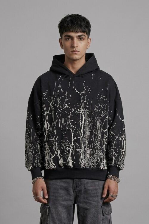 Shadow Forest Print Hoodie