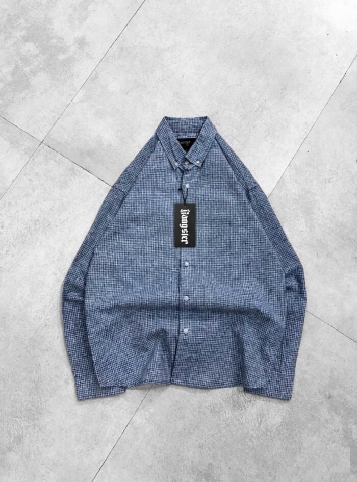Micro Box Checked OldMoney Shirt-Blue1
