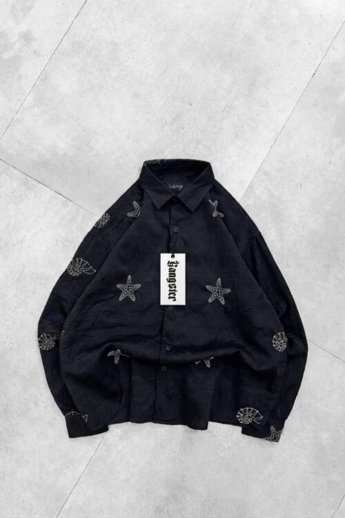 Ocean Starfish Embroidered Shirt