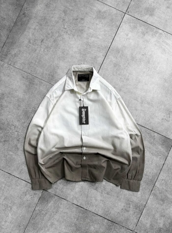 Pastane Oversized Shirt – White & Brown1 Pastane Oversized Shirt – White & Brown1