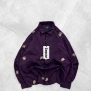 Royal Frost Embroidered Shirt-purple1