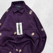 Royal Frost Embroidered Shirt-purple2