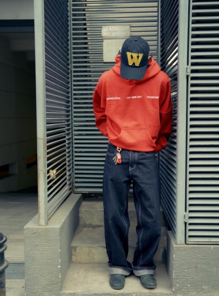 Stop Being An Idiot Back Printed Oversize Hoodie-Orange1 Stop Being An Idiot Back Printed Oversize Hoodie-Orange1