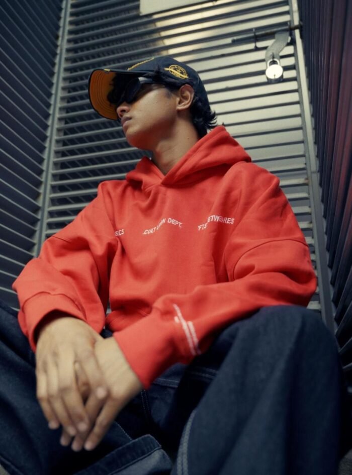 Stop Being An Idiot Back Printed Oversize Hoodie-Orange3 Stop Being An Idiot Back Printed Oversize Hoodie-Orange3