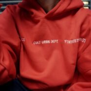 Stop Being An Idiot Back Printed Oversize Hoodie-Orange4