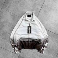 Torch back printed dip-dye shirt-brown1