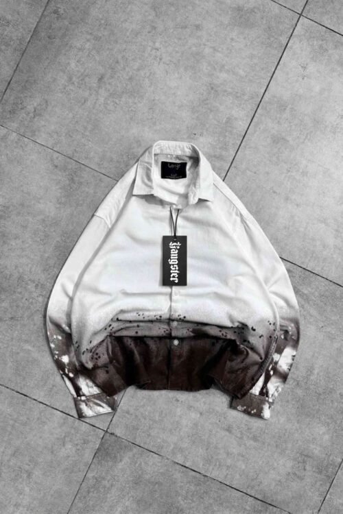 Torch Back Printed Dip-Dye Shirt