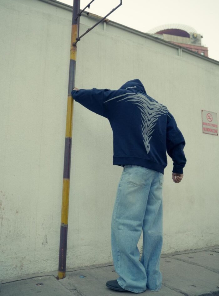 Urban Cult Oversized Hoodie-Blue2 Urban Cult Oversized Hoodie-Blue2