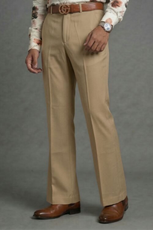 Vintage Elite Pleated Bootcut Trousers