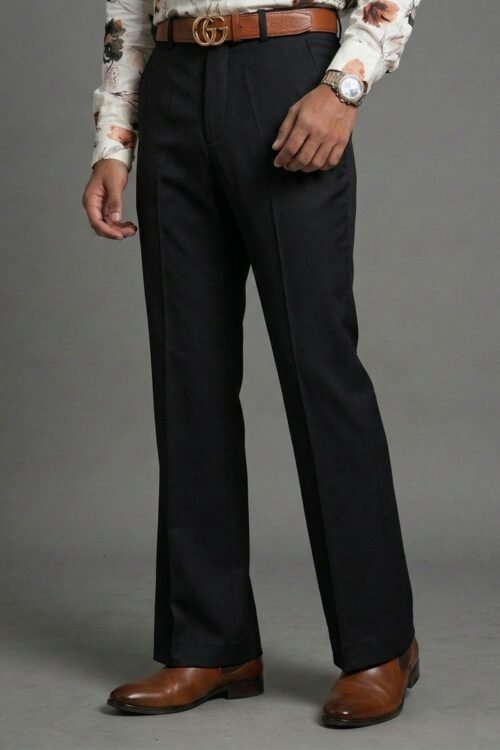 Vintage Elite Pleated Bootcut Trousers