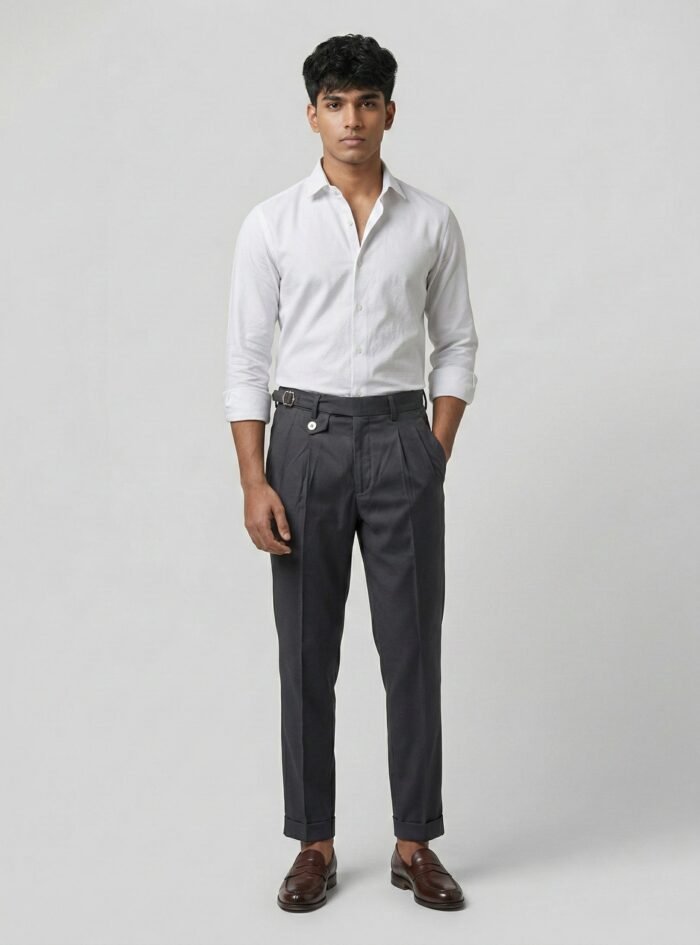 Vintage Elite Pleated Gurkha Pants-grey1 Vintage Elite Pleated Gurkha Pants-grey1