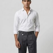 Vintage Elite Pleated Gurkha Pants-grey2