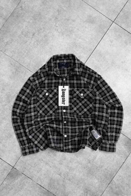 Grid Check Double Side Pocket Shirt