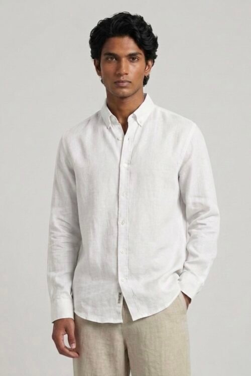 Oversize Korean Linen Shirt