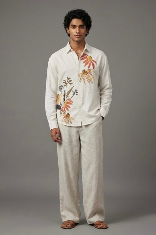 Wild Bloom Linen Shirt