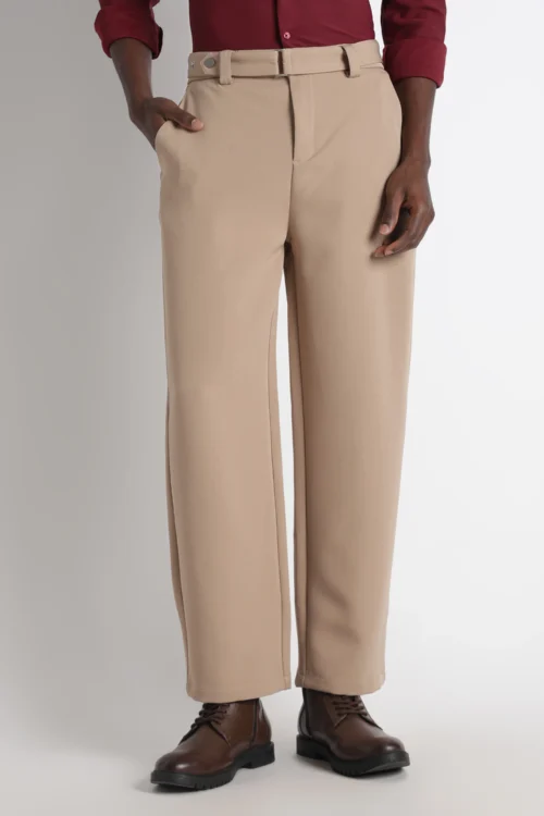 Korean Casual Trousers with Belt