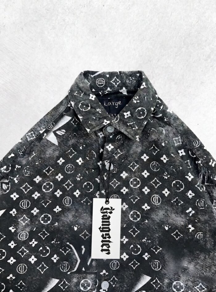 Louis Vuitton Washed Effect All-Over Print Drop-Shoulder Shirt - 1