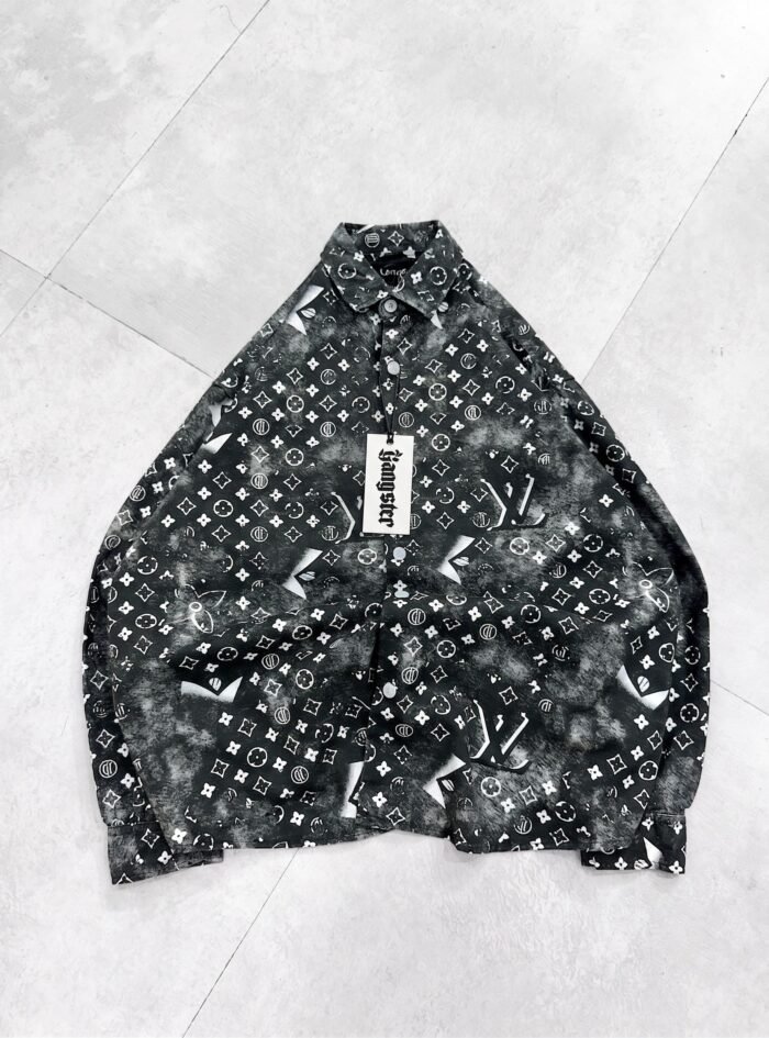Louis Vuitton Washed Effect All-Over Print Drop-Shoulder Shirt - 2