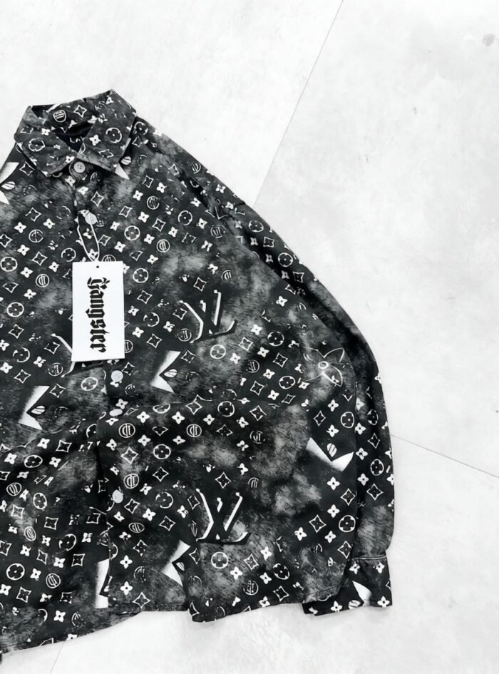 Louis Vuitton Washed Effect All-Over Print Drop-Shoulder Shirt - 5