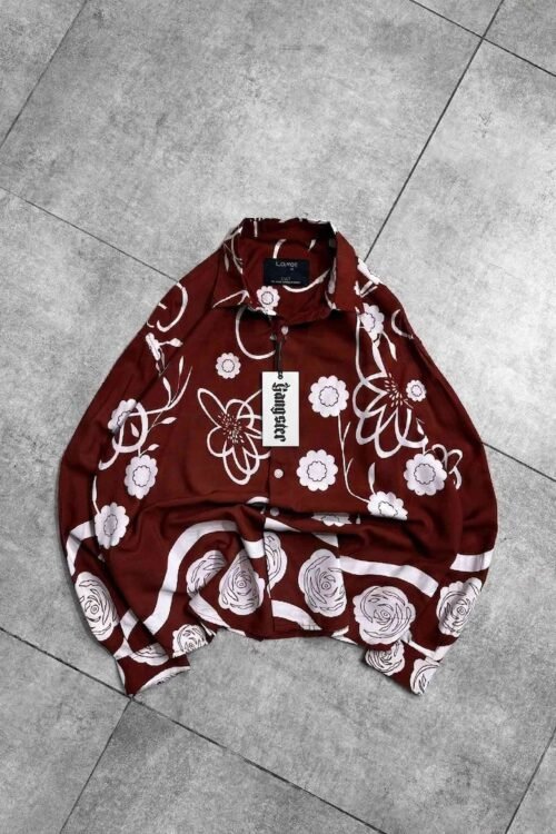 Midnight Rose Satin Touch Shirt