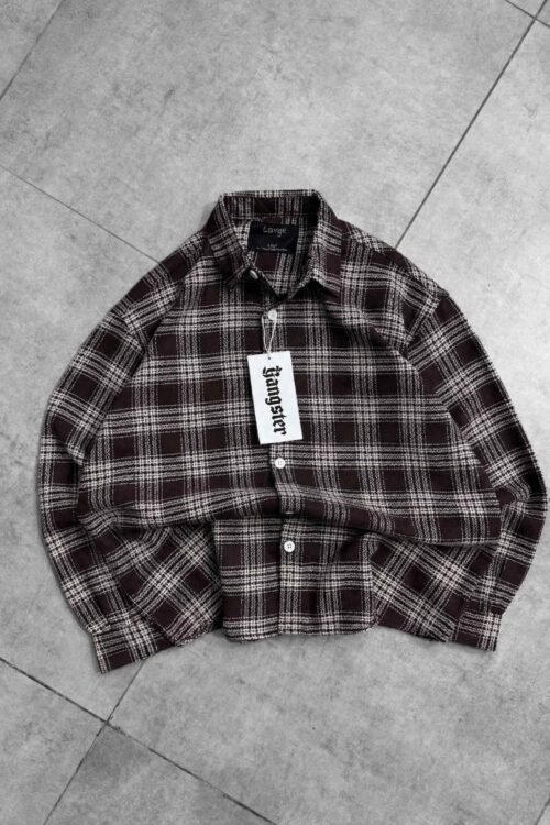 MIRAGE 2024 Back Print Graphic Plaid Shirt