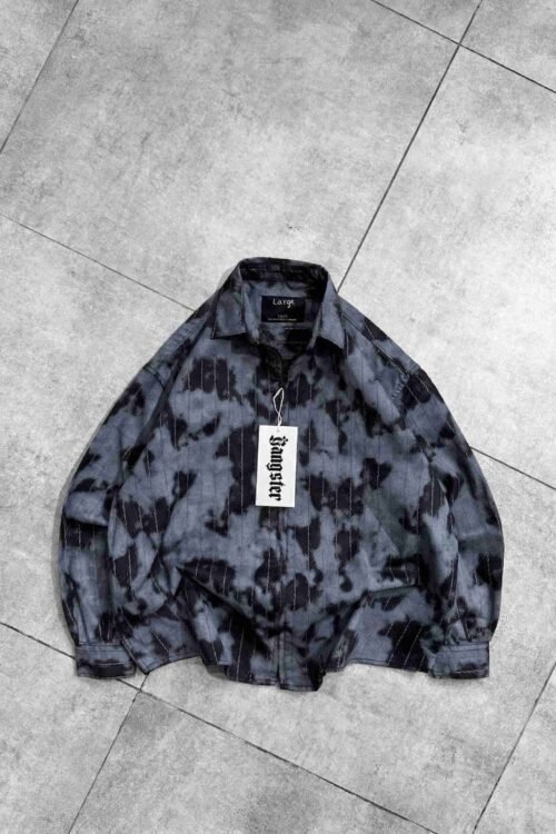 Tie-Dye Oversized Button-Up Shirt
