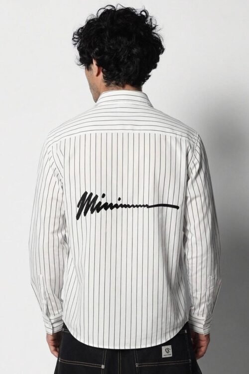 MIMIM Back Printed IMP Stripe Drop Shoulder Shirt
