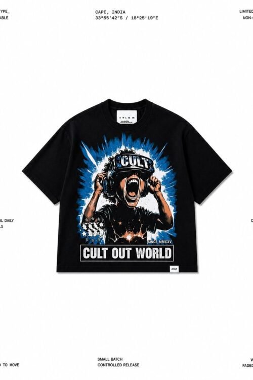 Screaming Figure Graphic  Oversize T-shirt