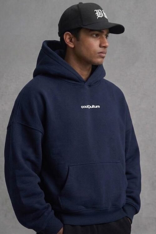 The Navy "Cult" Arch Oversize Hoodie