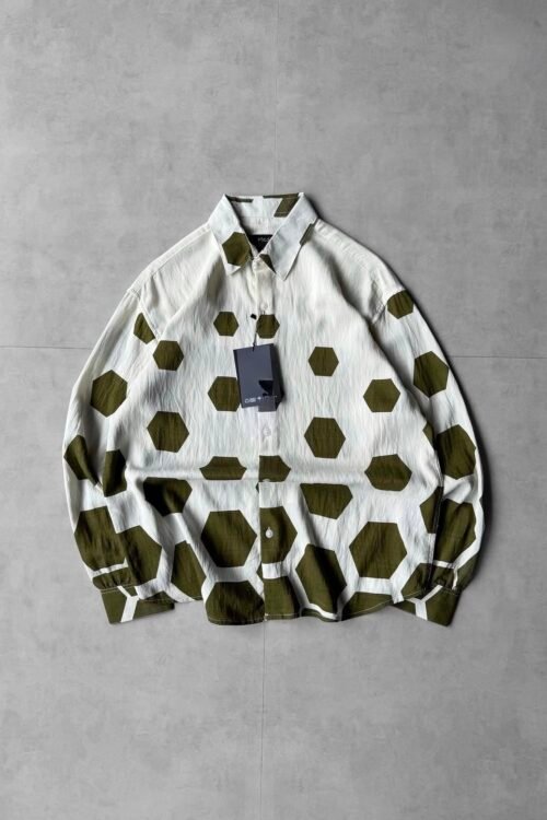The Hex-Grid Oversized Shirt