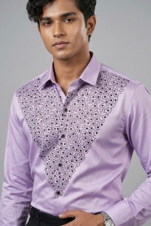 Midnight Spark Embellished Shirt