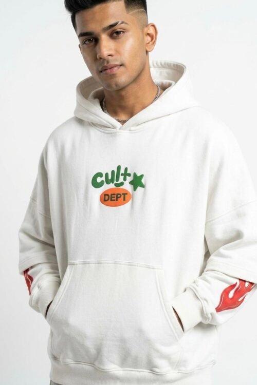 "Sticker-Bomb" Dr. Sleeve Off-White Hoodie