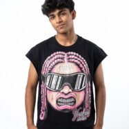 Black with Pink